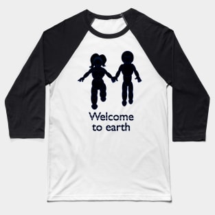 Welcome To Earth V6 Baseball T-Shirt